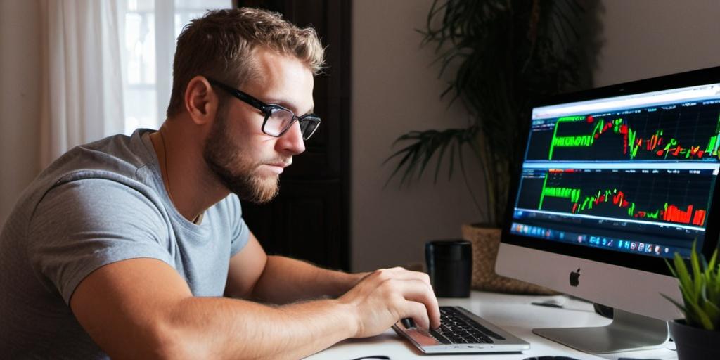 man trying a new binary options broker
