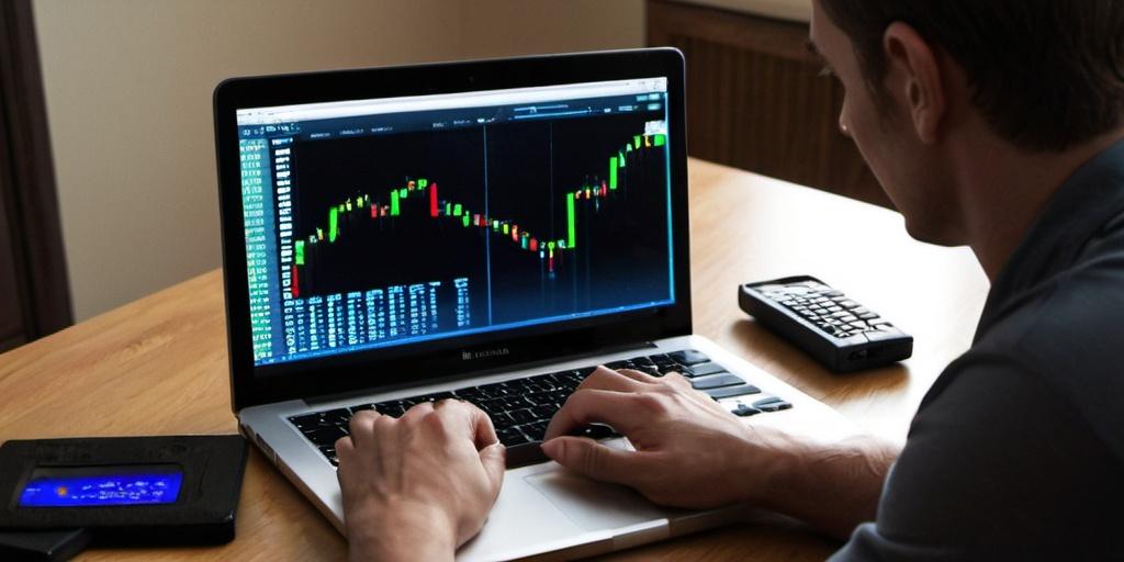 man trading commodity based options
