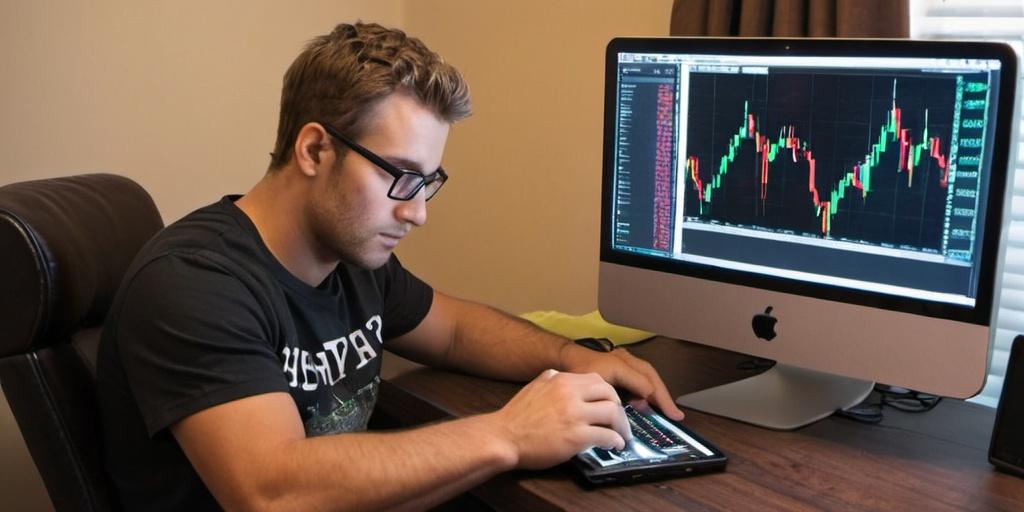 man trading index binary options